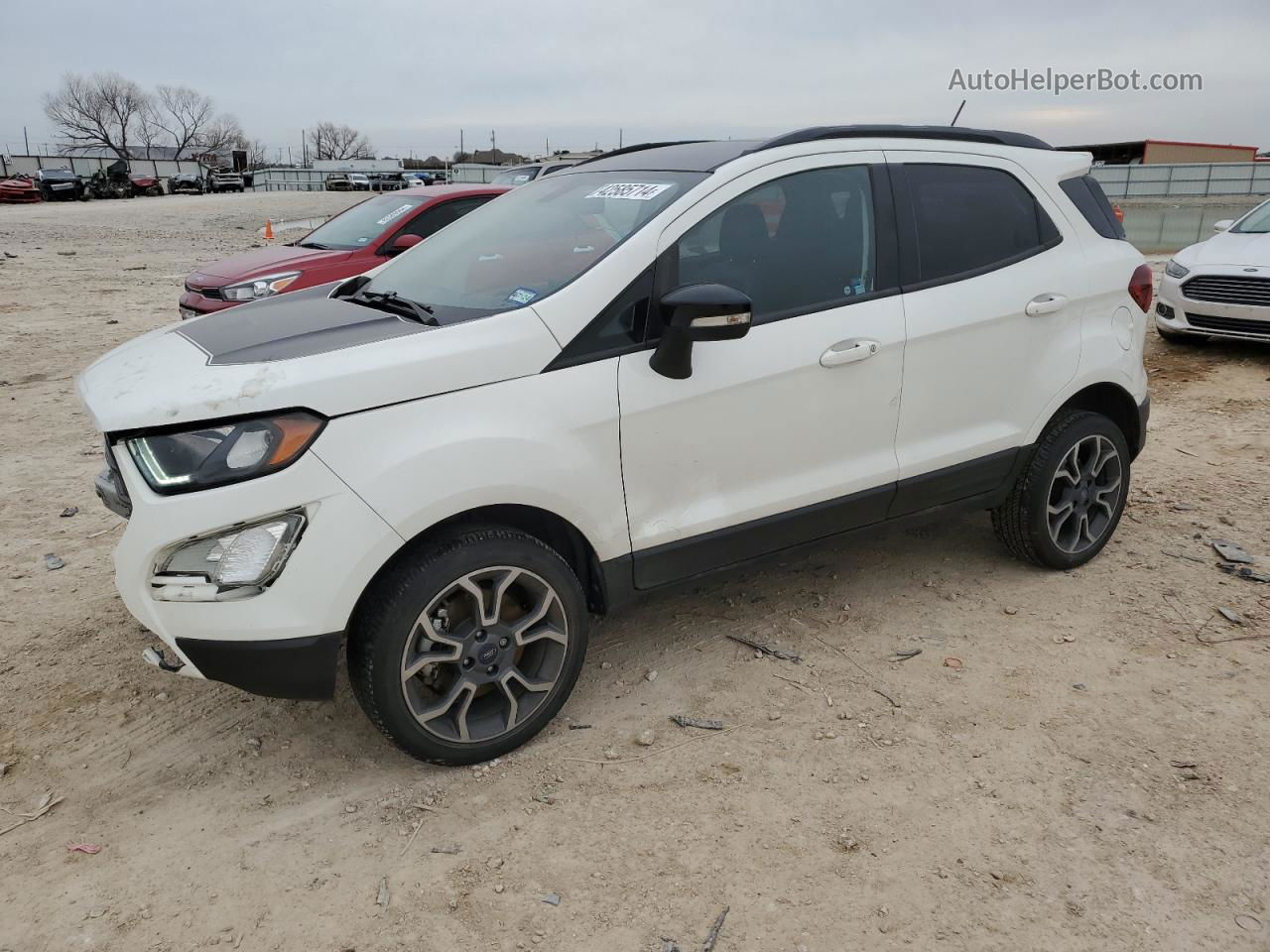 2019 Ford Ecosport Ses White vin: MAJ6S3JL6KC267102