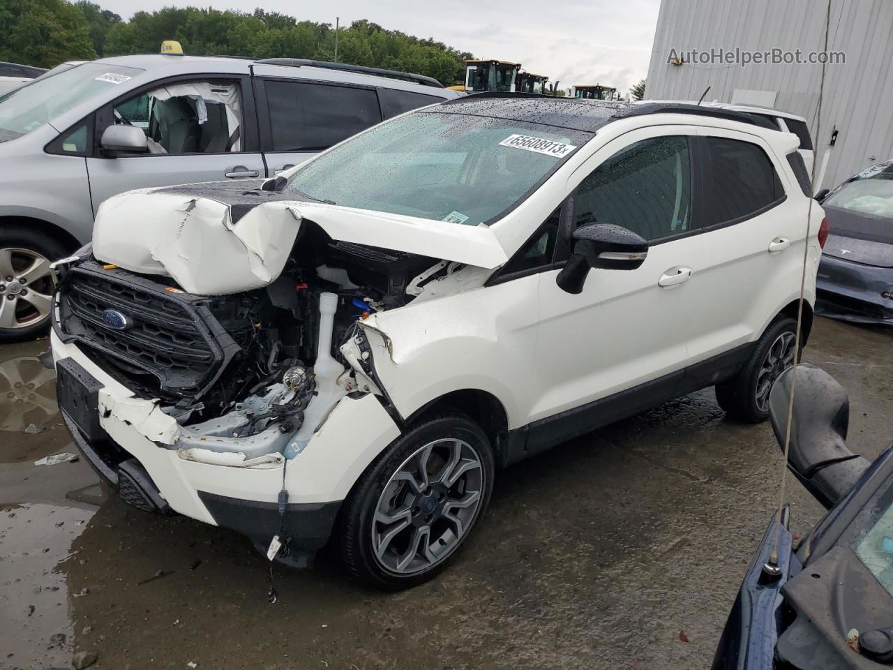 2019 Ford Ecosport Ses Белый vin: MAJ6S3JL7KC265892