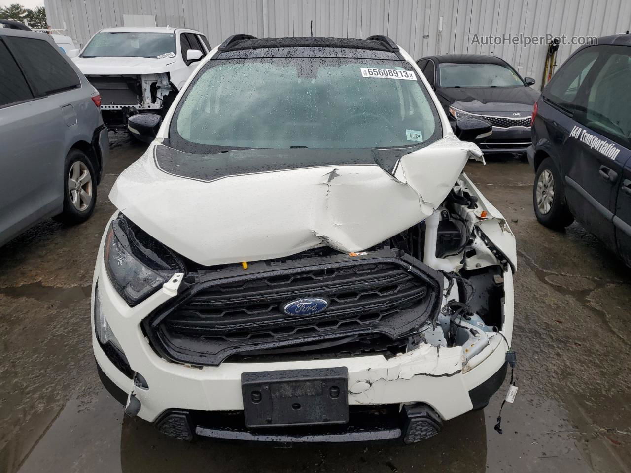 2019 Ford Ecosport Ses White vin: MAJ6S3JL7KC265892