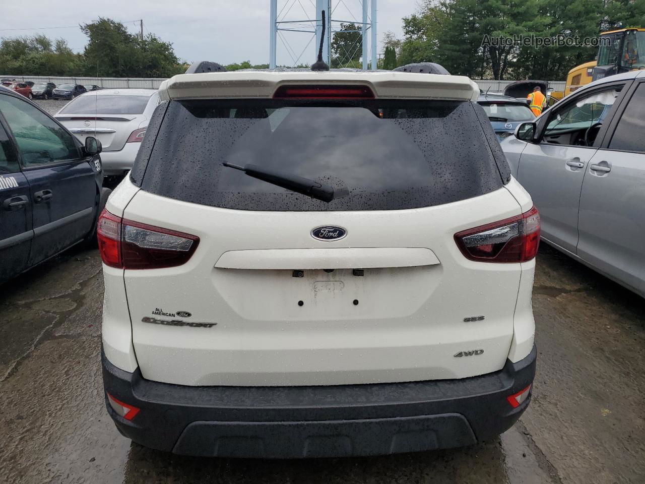 2019 Ford Ecosport Ses White vin: MAJ6S3JL7KC265892