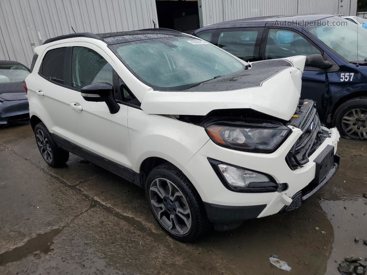 2019 Ford Ecosport Ses Белый vin: MAJ6S3JL7KC265892