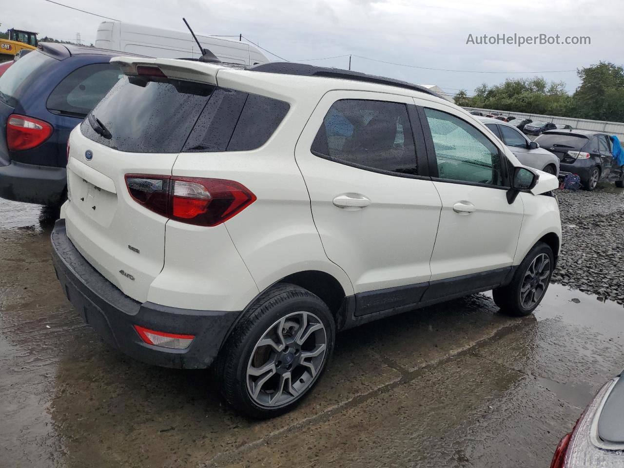 2019 Ford Ecosport Ses White vin: MAJ6S3JL7KC265892