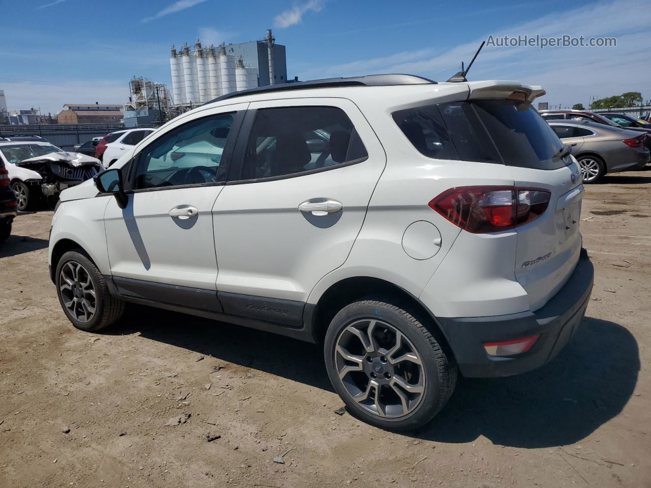 2019 Ford Ecosport Ses White vin: MAJ6S3JL7KC289514