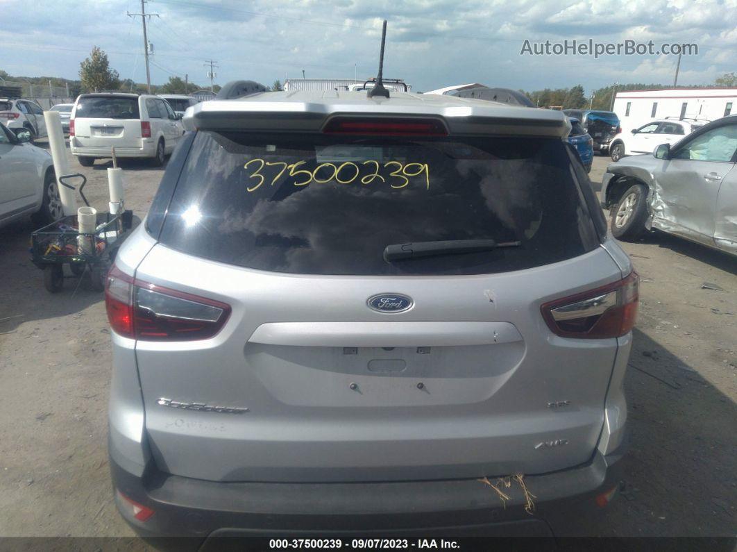 2019 Ford Ecosport Ses Silver vin: MAJ6S3JL7KC293918