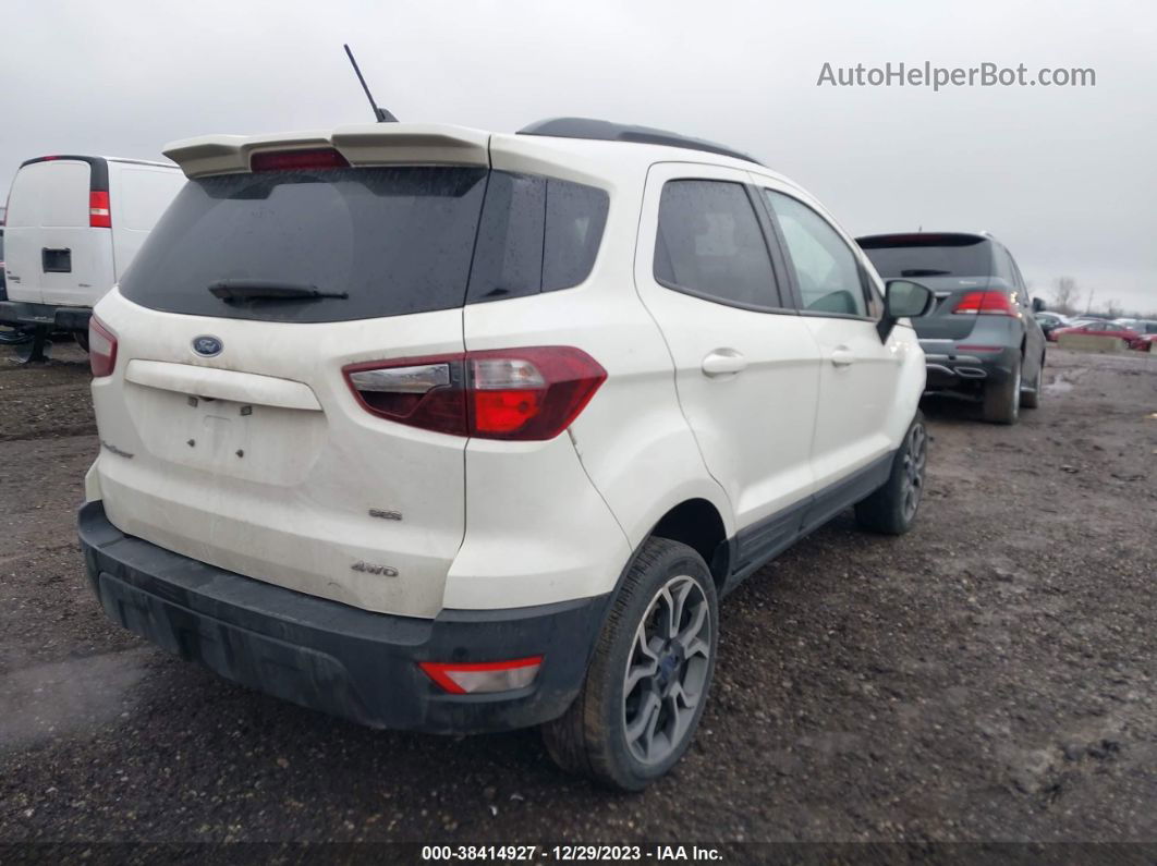 2019 Ford Ecosport Ses White vin: MAJ6S3JL7KC296477