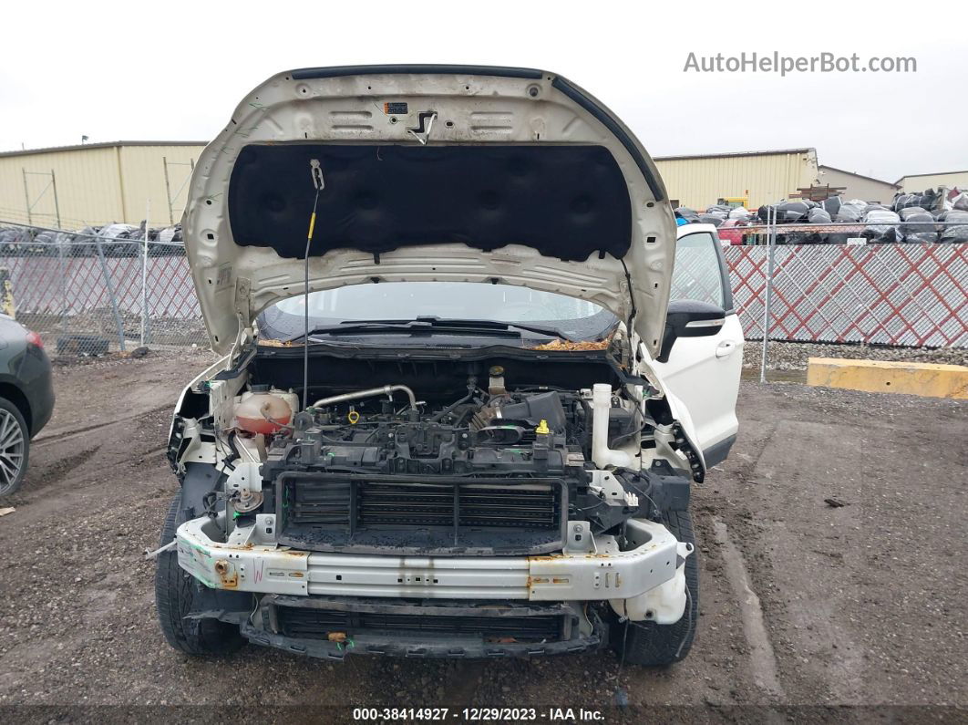 2019 Ford Ecosport Ses White vin: MAJ6S3JL7KC296477