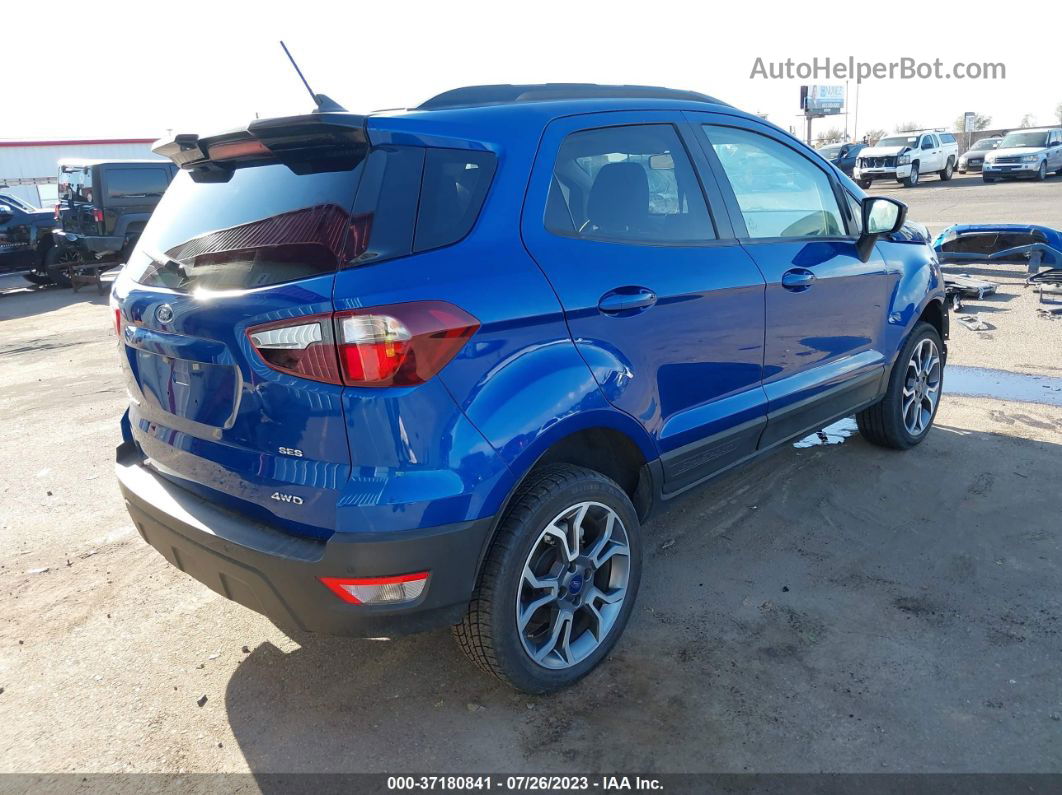 2020 Ford Ecosport Ses Blue vin: MAJ6S3JL7LC393292