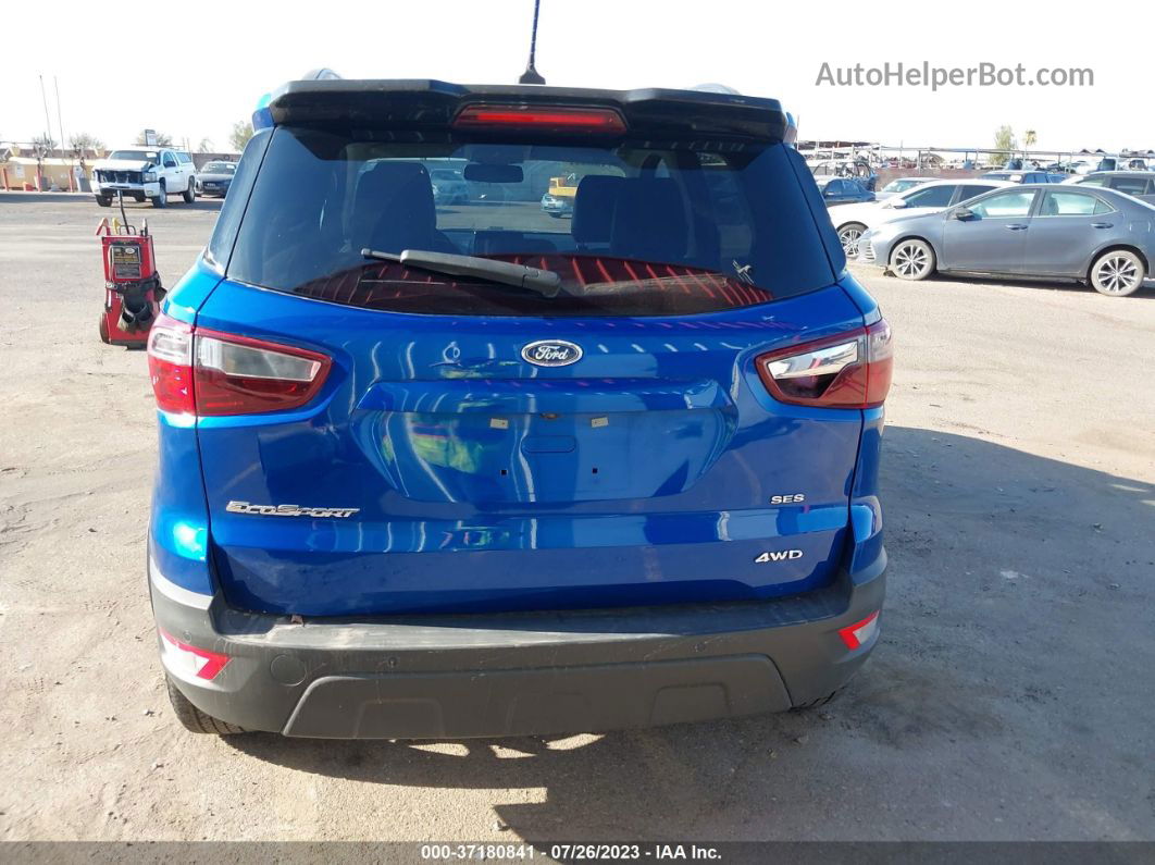 2020 Ford Ecosport Ses Blue vin: MAJ6S3JL7LC393292