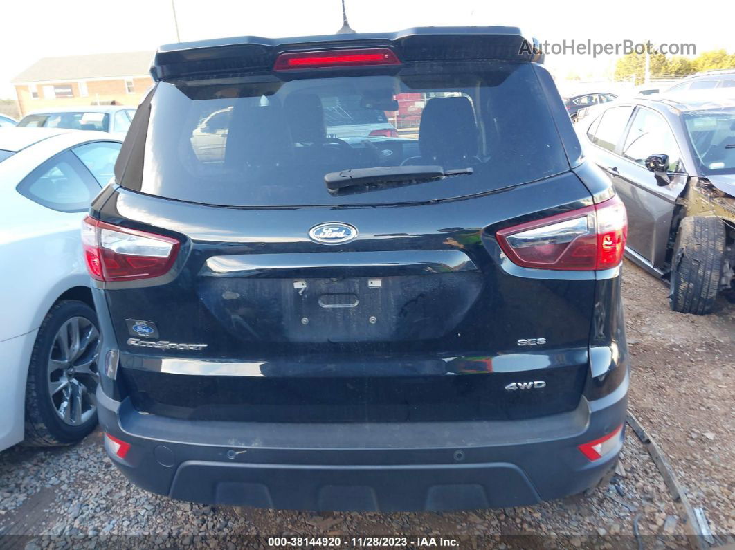 2019 Ford Ecosport Ses Черный vin: MAJ6S3JL8KC254335