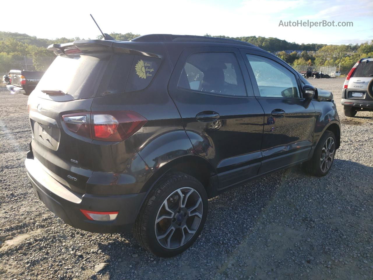 2020 Ford Ecosport Ses Черный vin: MAJ6S3JL8LC340116