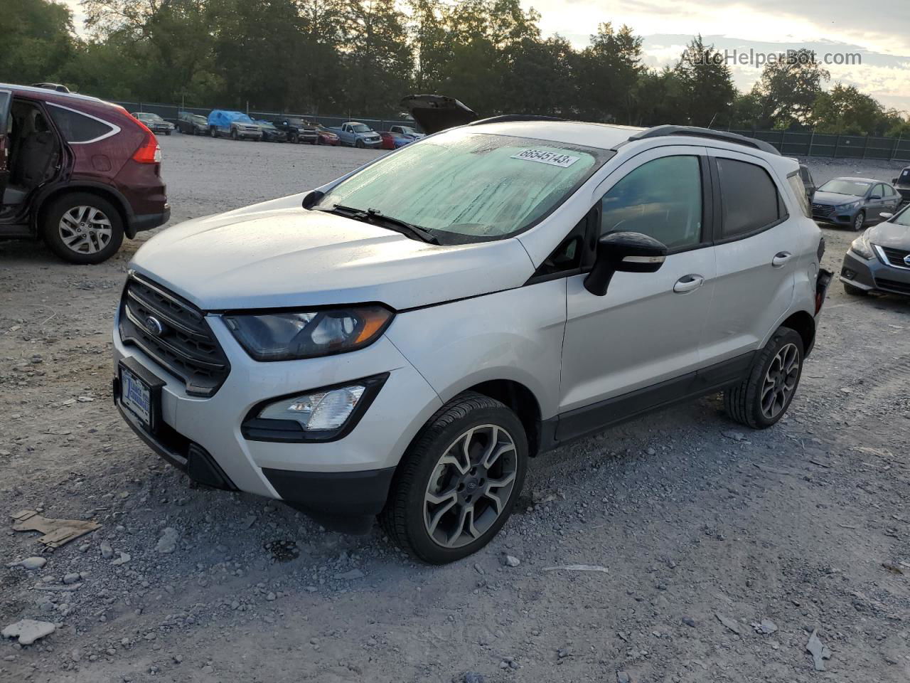 2019 Ford Ecosport Ses Silver vin: MAJ6S3JL9KC296447