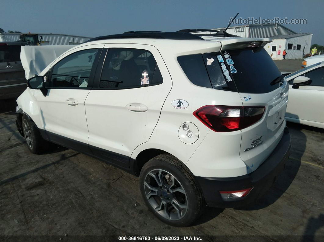 2019 Ford Ecosport Ses Белый vin: MAJ6S3JL9KC298618