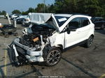 2019 Ford Ecosport Ses White vin: MAJ6S3JL9KC298618