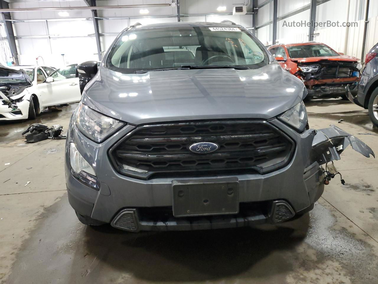 2019 Ford Ecosport Ses Gray vin: MAJ6S3JL9KC301503