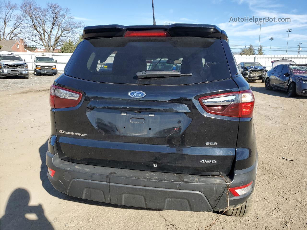 2019 Ford Ecosport Ses Черный vin: MAJ6S3JLXKC254367