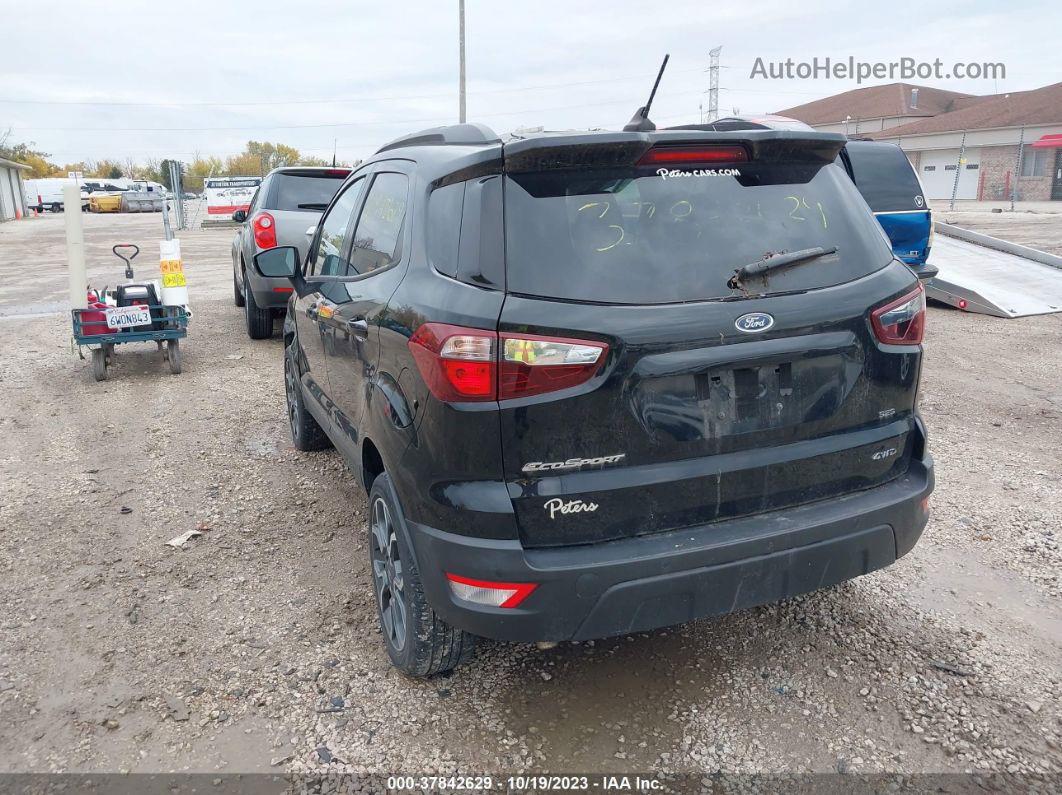 2019 Ford Ecosport Ses Черный vin: MAJ6S3JLXKC261156