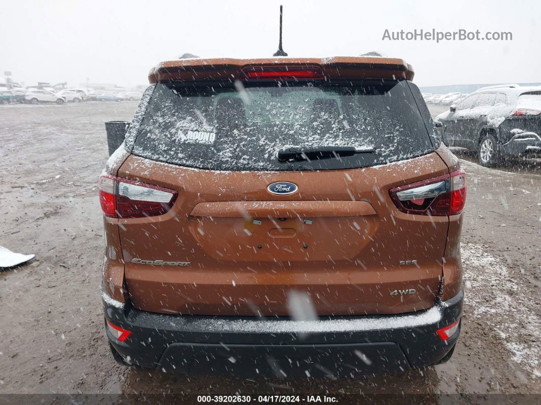 2019 Ford Ecosport Ses Brown vin: MAJ6S3JLXKC274800