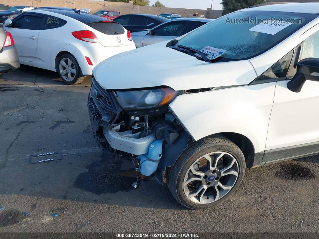 2020 Ford Ecosport Ses White vin: MAJ6S3JLXLC349416