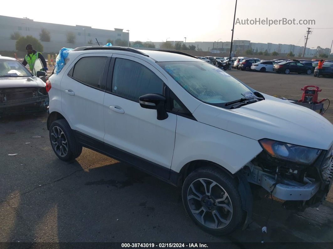 2020 Ford Ecosport Ses White vin: MAJ6S3JLXLC349416