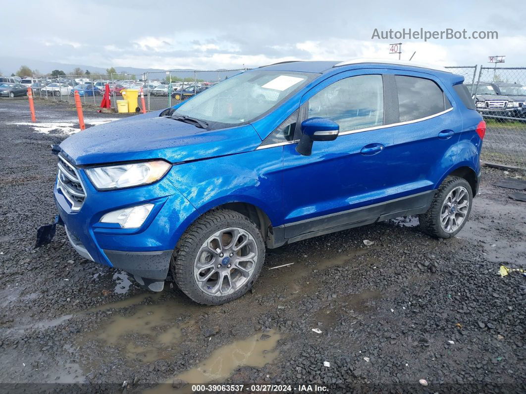 2019 Ford Ecosport Titanium Blue vin: MAJ6S3KL0KC257888