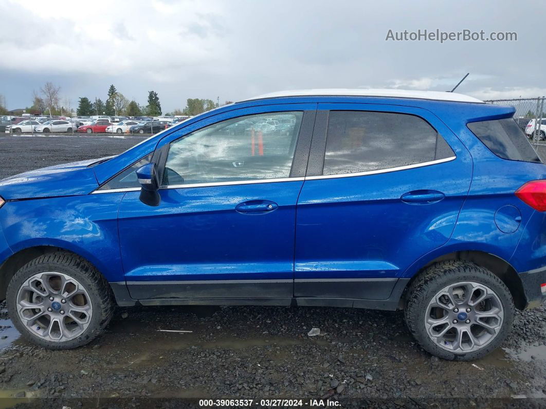 2019 Ford Ecosport Titanium Blue vin: MAJ6S3KL0KC257888