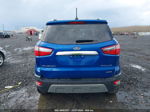 2019 Ford Ecosport Titanium Синий vin: MAJ6S3KL0KC257888