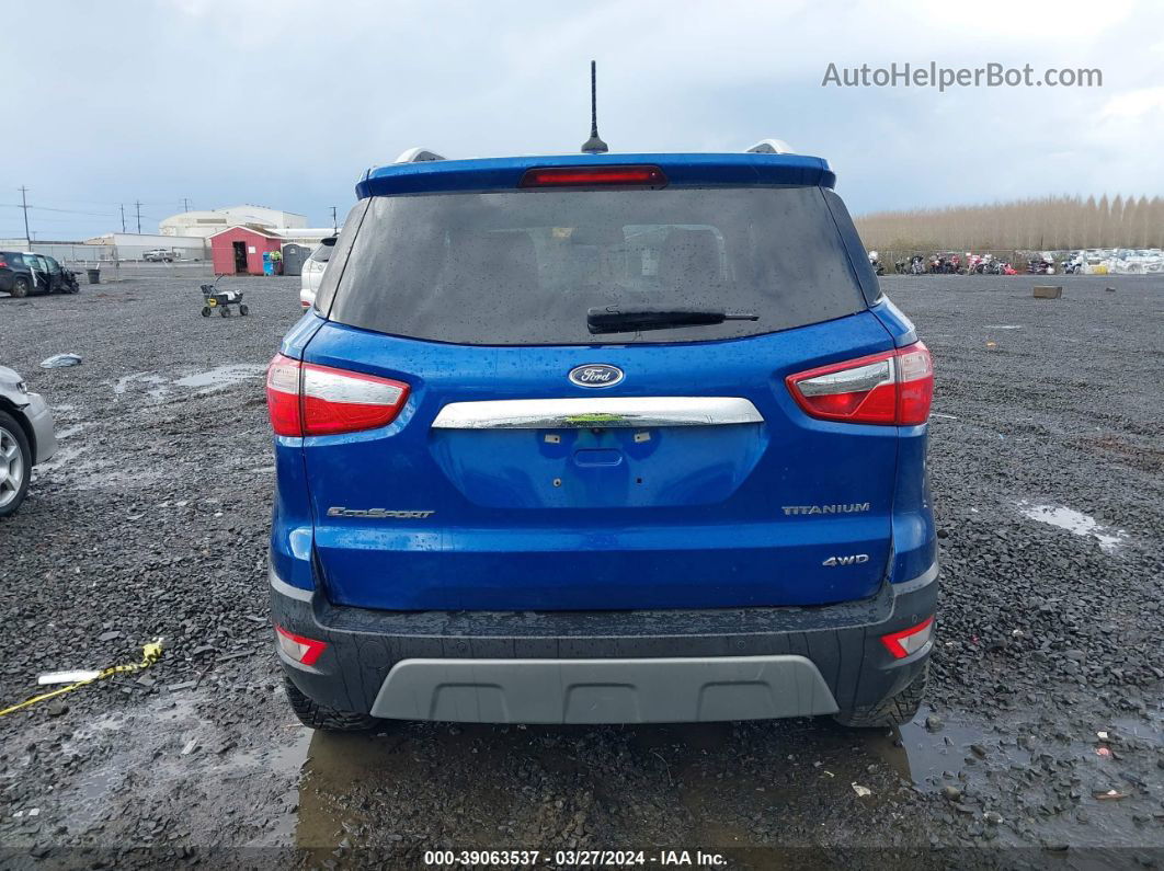 2019 Ford Ecosport Titanium Blue vin: MAJ6S3KL0KC257888