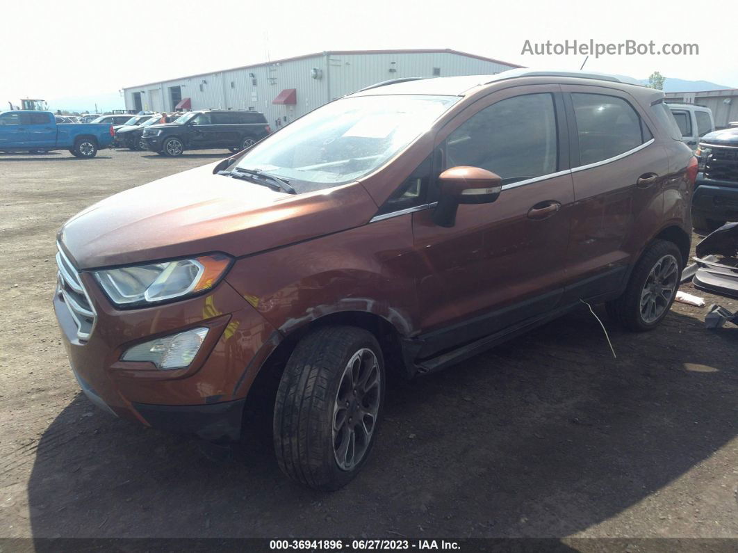 2019 Ford Ecosport Titanium Коричневый vin: MAJ6S3KL0KC297761