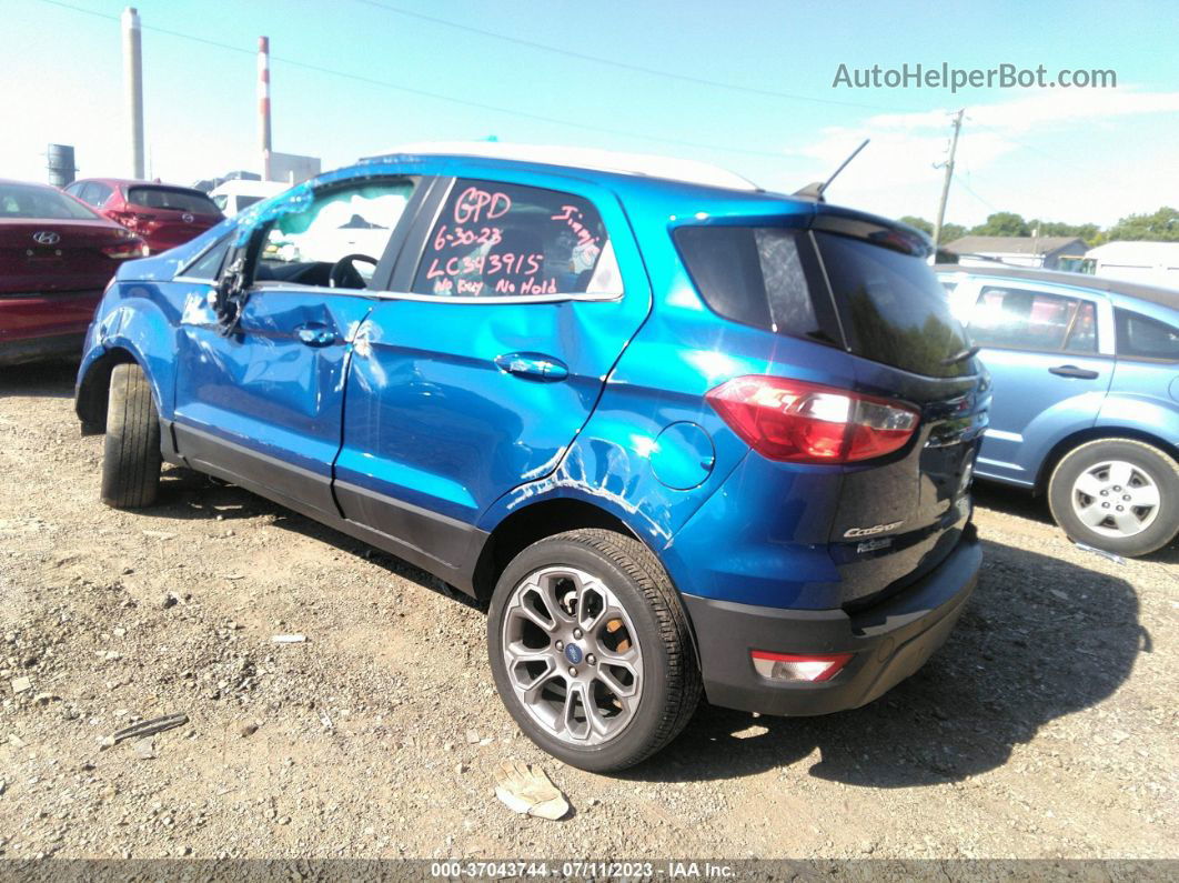 2020 Ford Ecosport Titanium Blue vin: MAJ6S3KL0LC343915