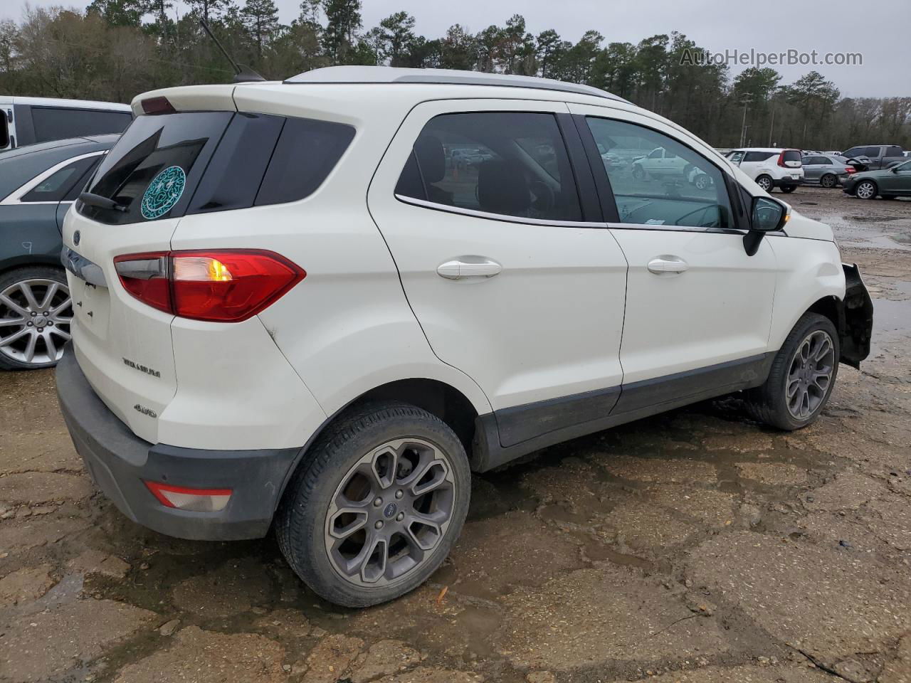 2020 Ford Ecosport Titanium Белый vin: MAJ6S3KL0LC354056