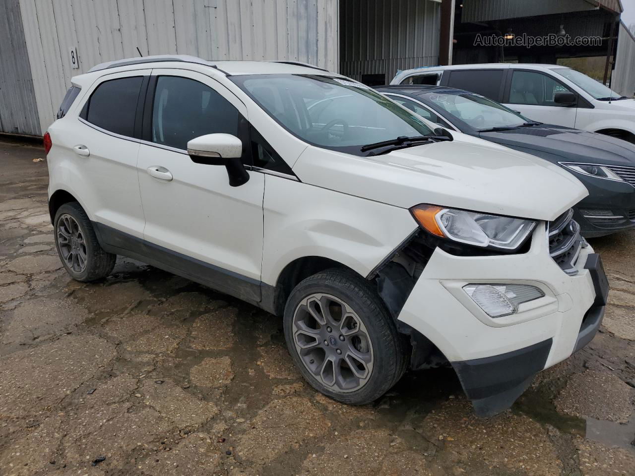 2020 Ford Ecosport Titanium Белый vin: MAJ6S3KL0LC354056