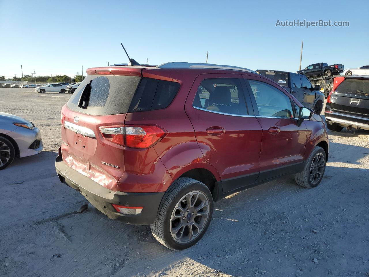 2020 Ford Ecosport Titanium Red vin: MAJ6S3KL1LC390046