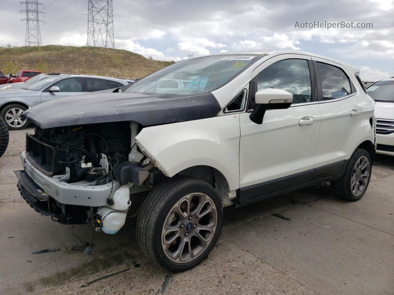 2019 Ford Ecosport Titanium White vin: MAJ6S3KL2KC250344