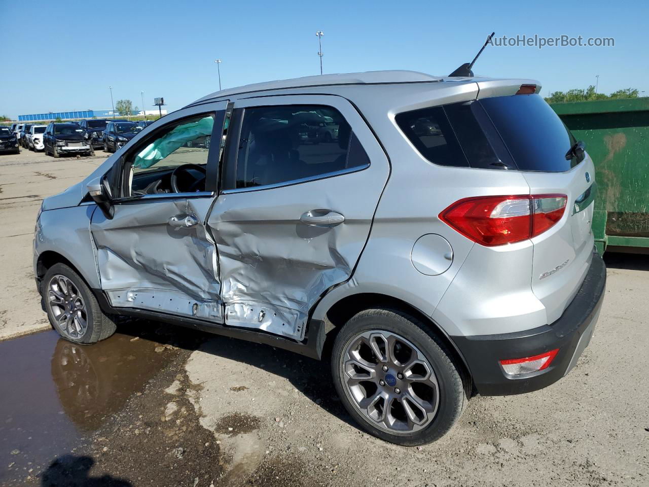 2019 Ford Ecosport Titanium Серебряный vin: MAJ6S3KL2KC273381