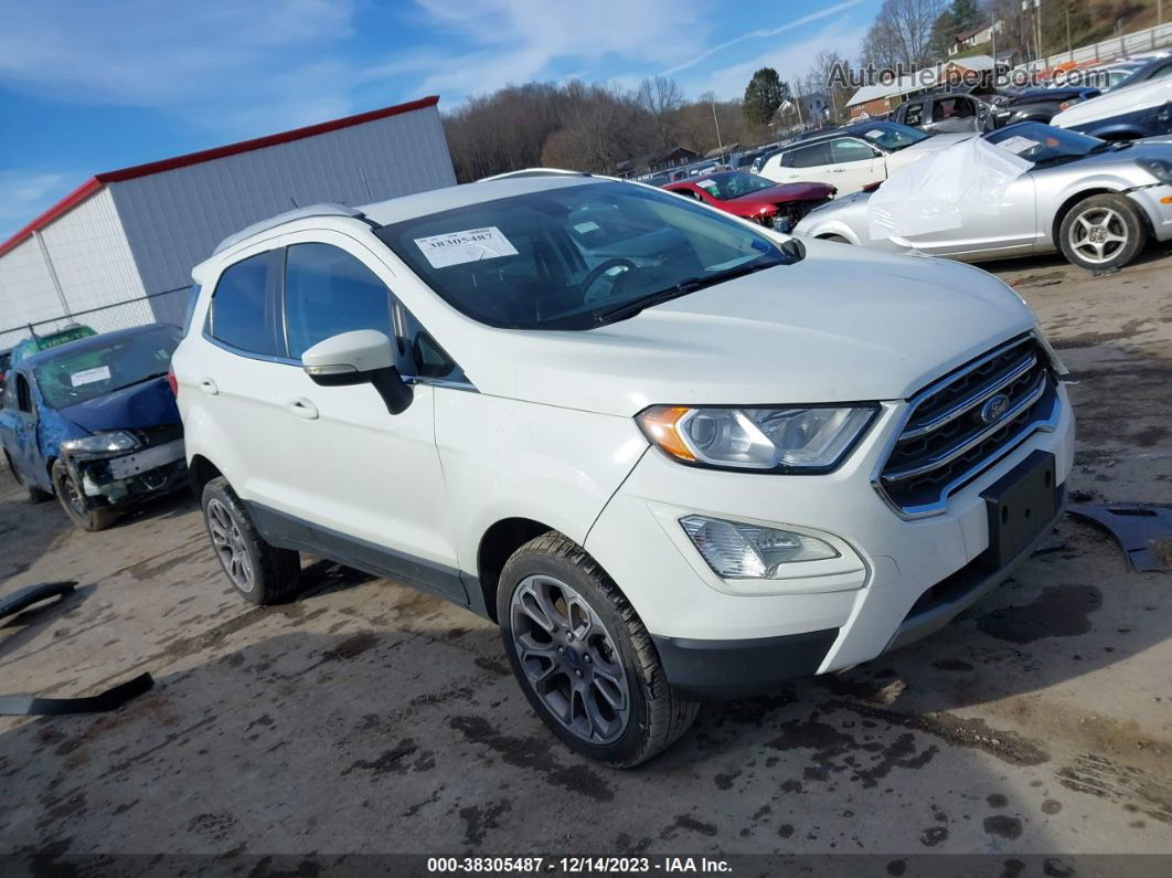 2019 Ford Ecosport Titanium Белый vin: MAJ6S3KL2KC281982