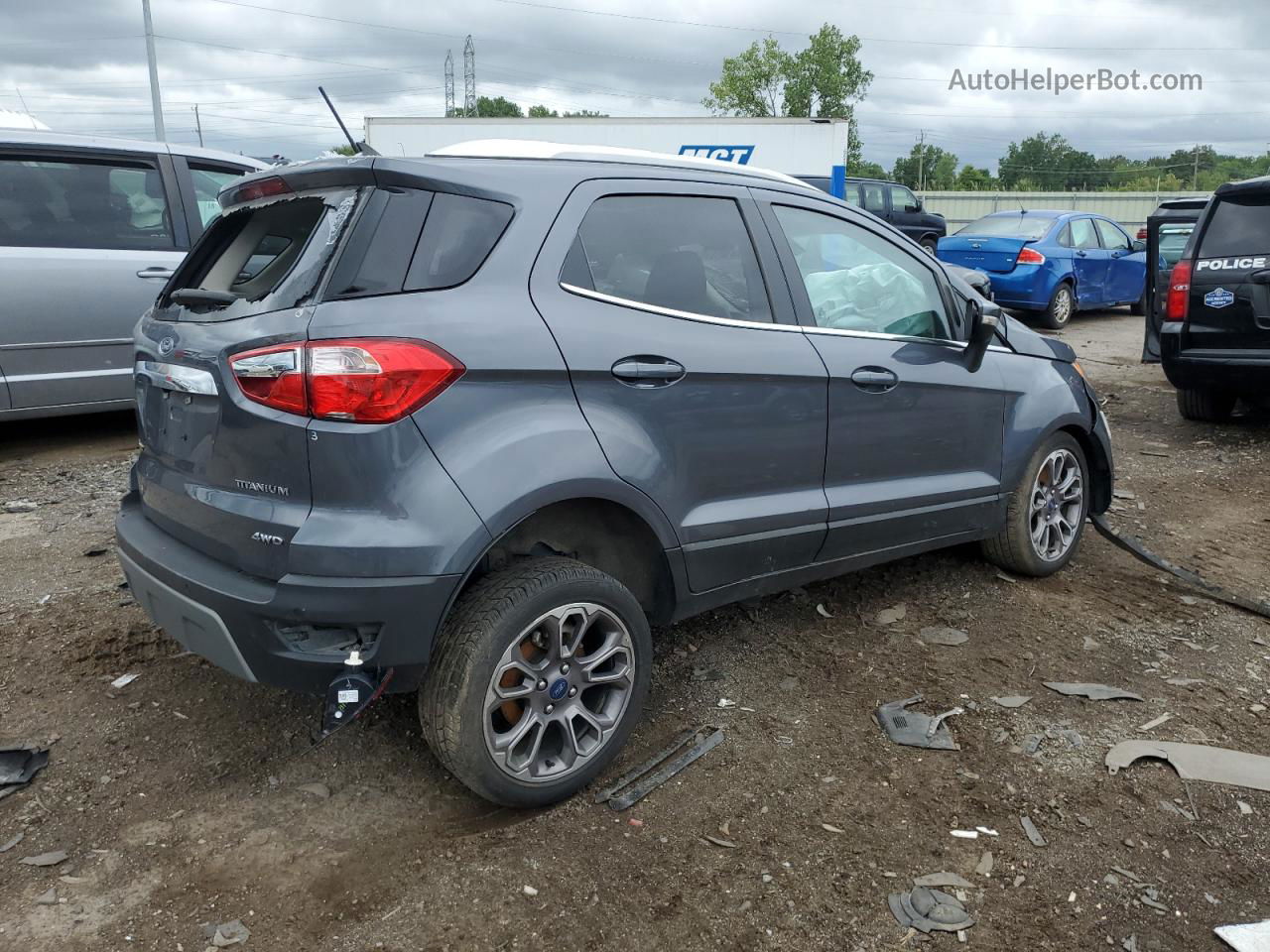 2020 Ford Ecosport Titanium Gray vin: MAJ6S3KL2LC364684