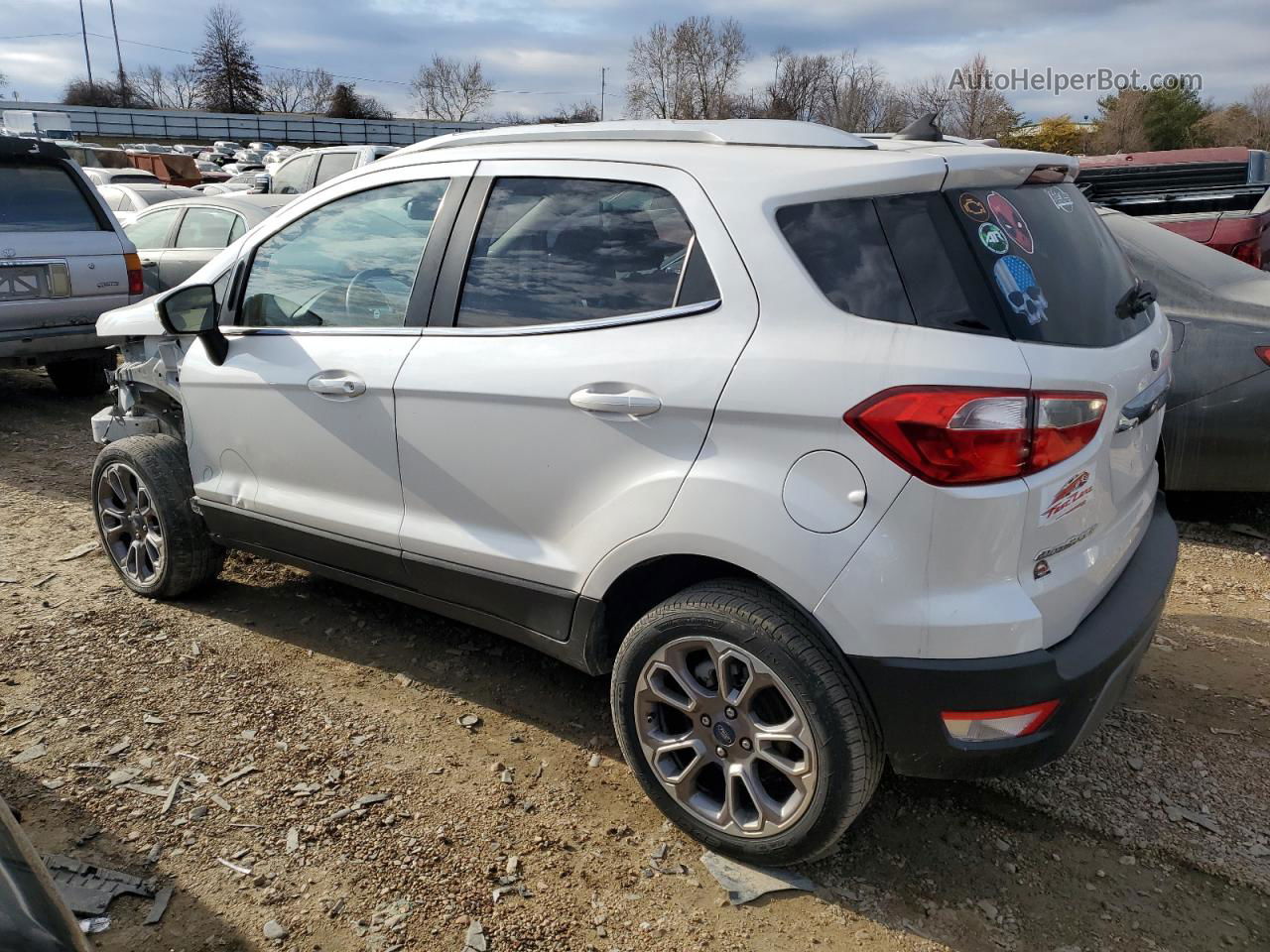 2019 Ford Ecosport Titanium White vin: MAJ6S3KL3KC301124