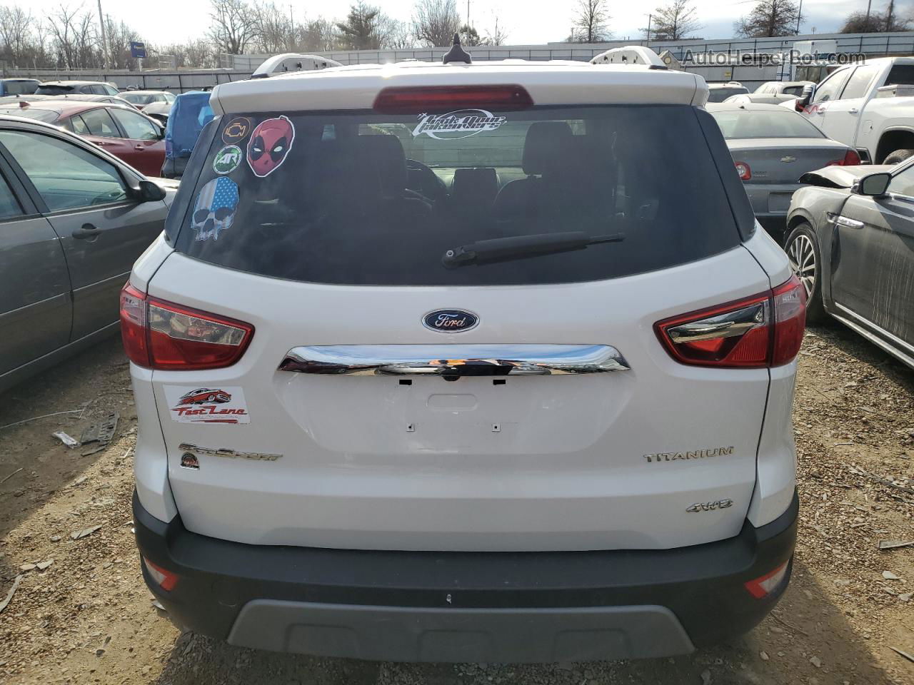 2019 Ford Ecosport Titanium White vin: MAJ6S3KL3KC301124