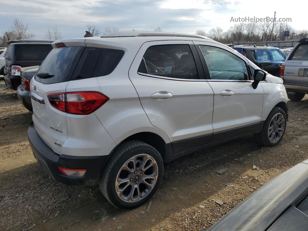 2019 Ford Ecosport Titanium White vin: MAJ6S3KL3KC301124