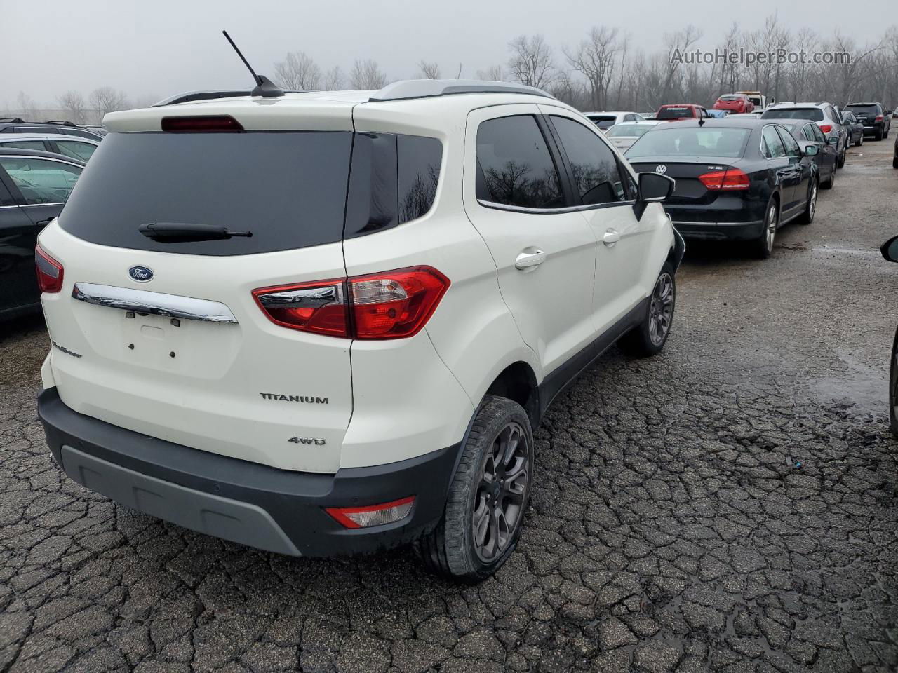 2020 Ford Ecosport Titanium Белый vin: MAJ6S3KL3LC354181