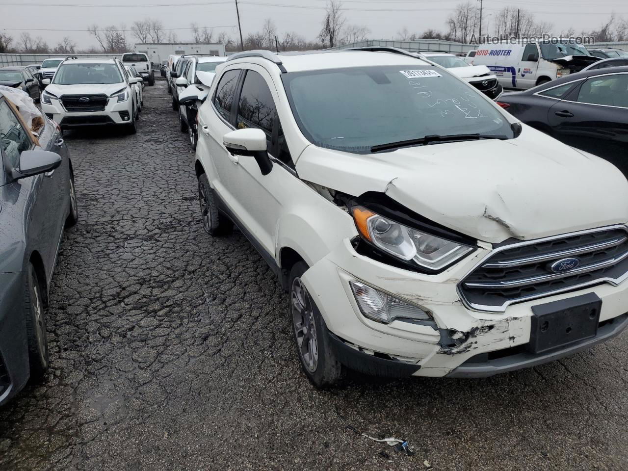 2020 Ford Ecosport Titanium White vin: MAJ6S3KL3LC354181