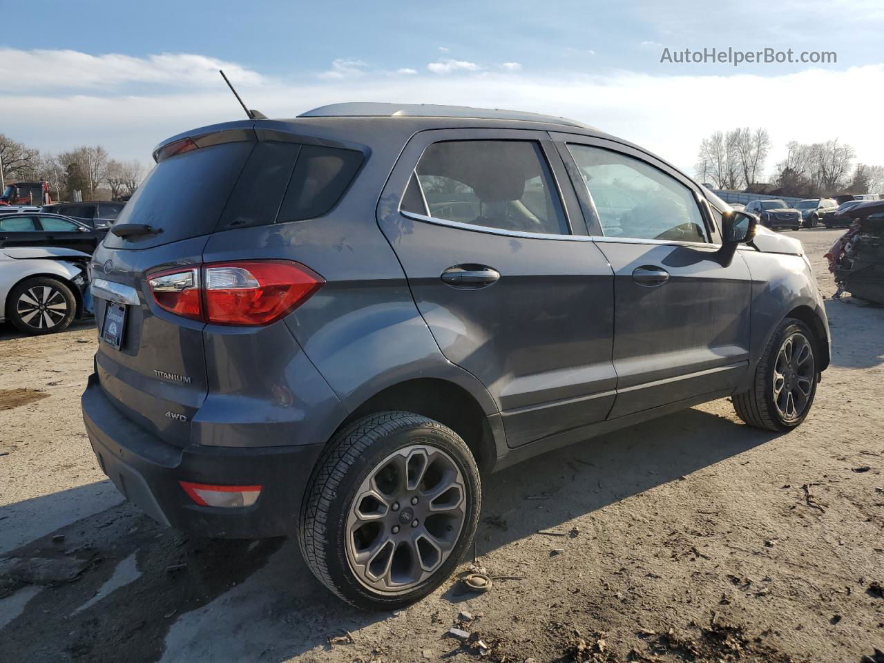 2020 Ford Ecosport Titanium Серый vin: MAJ6S3KL3LC365407