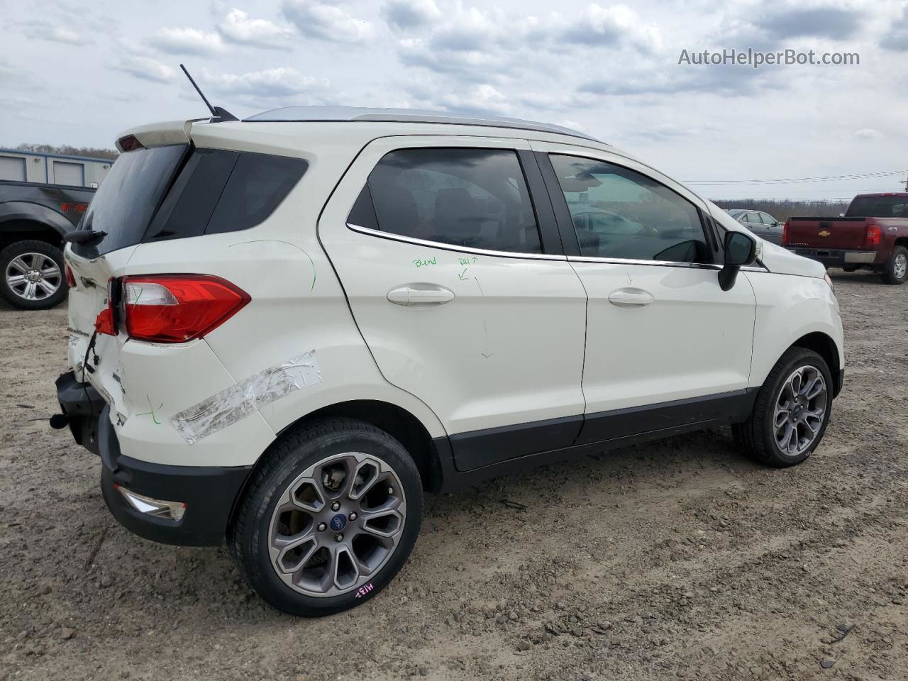 2020 Ford Ecosport Titanium White vin: MAJ6S3KL4LC351368