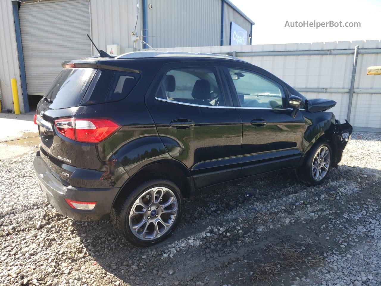 2020 Ford Ecosport Titanium Черный vin: MAJ6S3KL4LC359423