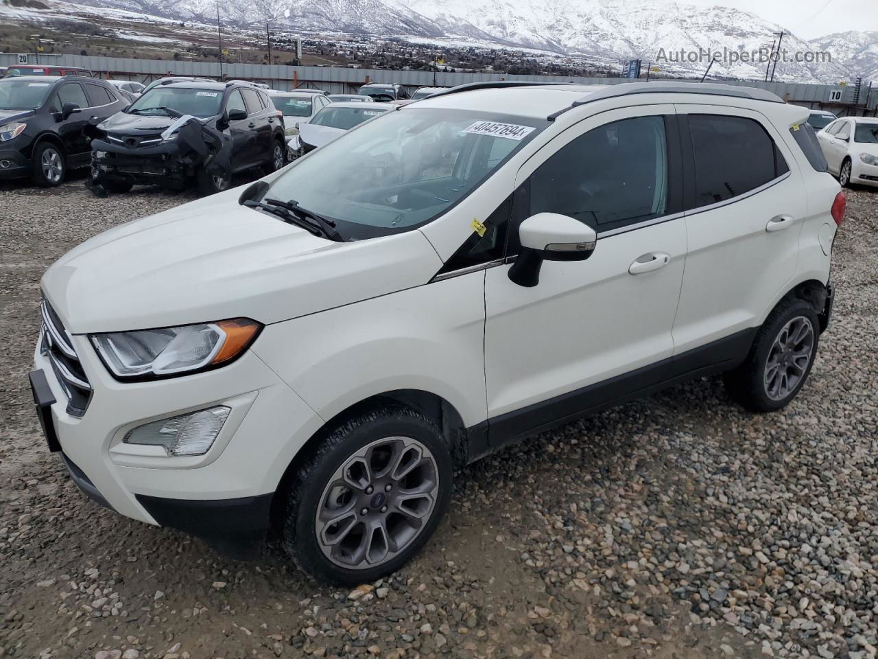 2020 Ford Ecosport Titanium Белый vin: MAJ6S3KL4LC362273