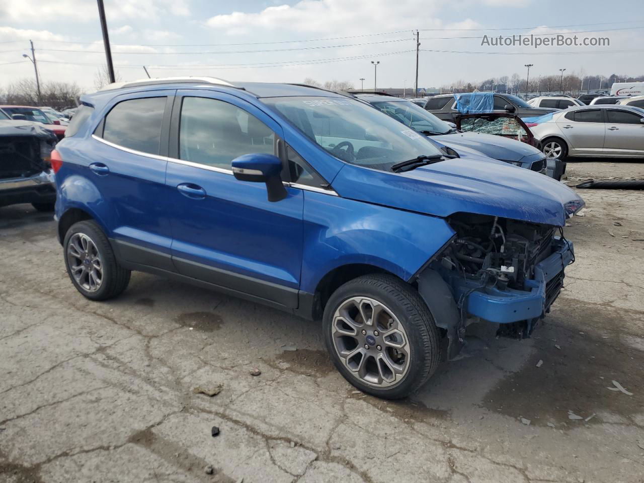 2019 Ford Ecosport Titanium Blue vin: MAJ6S3KL5KC260379