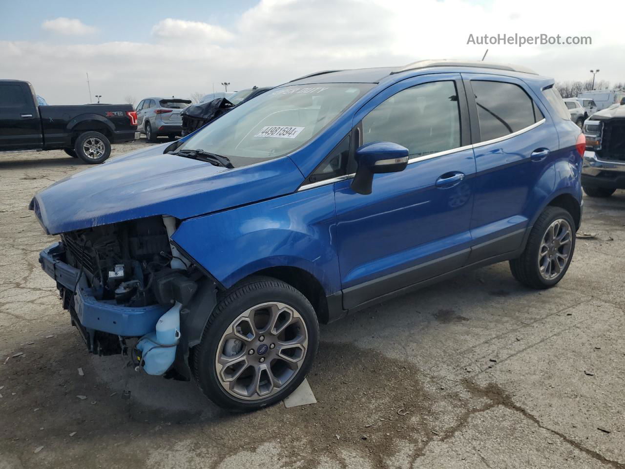 2019 Ford Ecosport Titanium Blue vin: MAJ6S3KL5KC260379