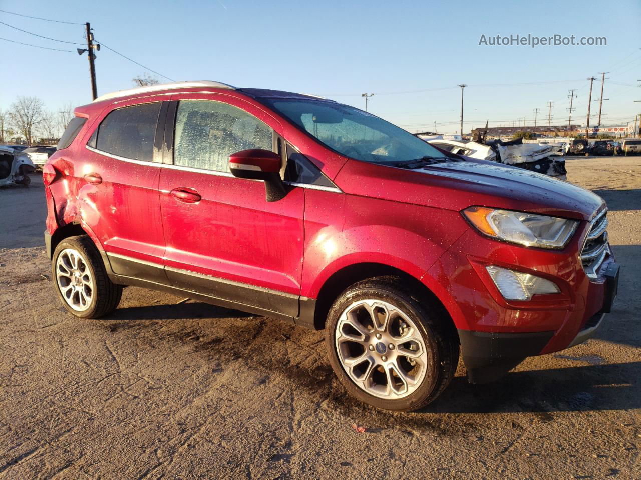 2019 Ford Ecosport Titanium Red vin: MAJ6S3KL5KC284116