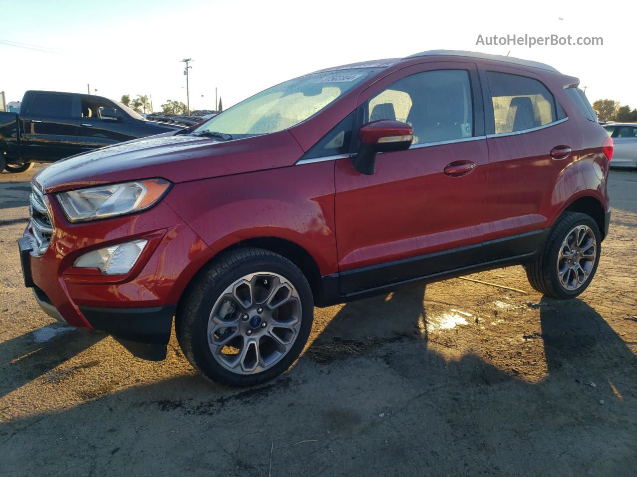 2019 Ford Ecosport Titanium Красный vin: MAJ6S3KL5KC284116