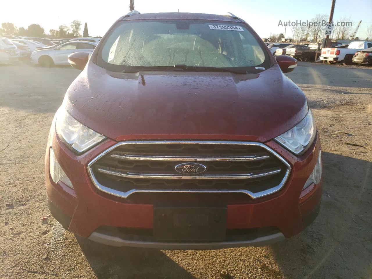 2019 Ford Ecosport Titanium Red vin: MAJ6S3KL5KC284116